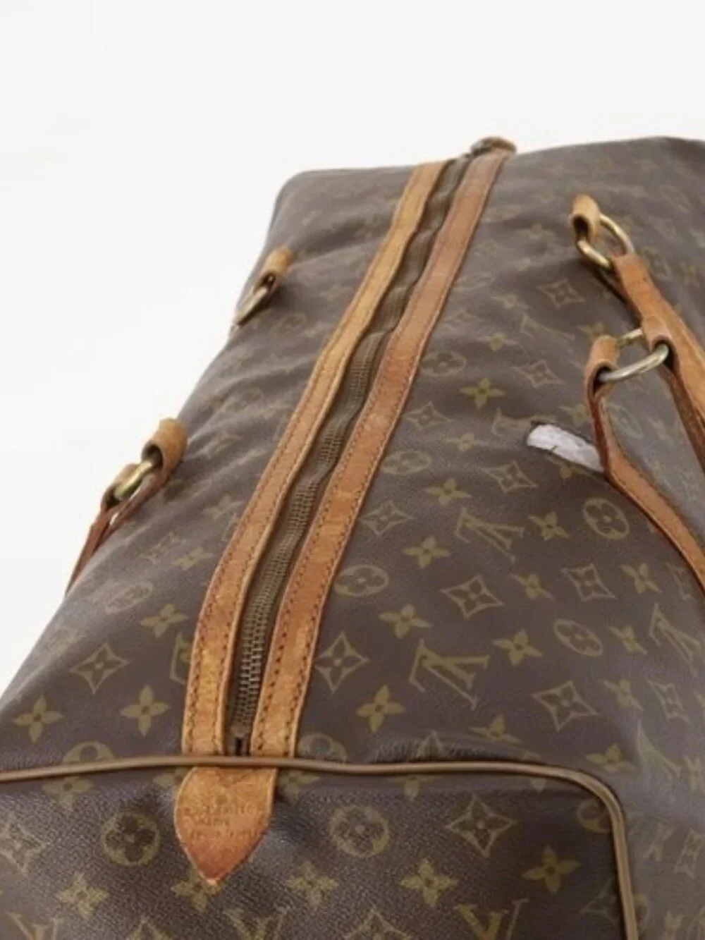 LOUIS VUITTON Monogram Sac Souple 55 Boston Bag M41622 LV Auth 183820